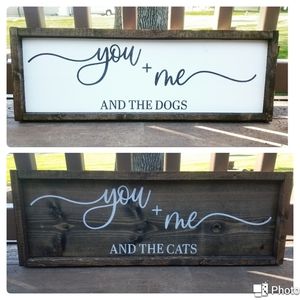 Customizable you and me sign